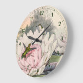 ヴィンテージハミングバーズバイジョングールド ラージ壁時計 (傾斜)