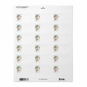 ヴィンテージハミングバードスワールクリスマスツリーラベル ラベル (フルシート)