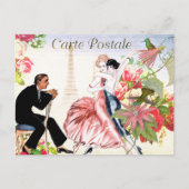 ヴィンテージハミングバードパリタンゴハガキ ポストカード (正面)