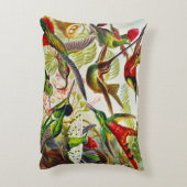 ヴィンテージハミングバード：アーンスト·ヘッケル アクセントクッション (裏面(縦))