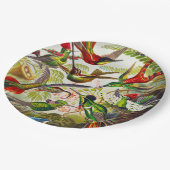 ヴィンテージハミングバード：アーンスト·ヘッケル ペーパープレート (アングル)