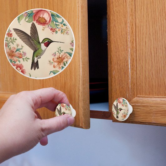 ヴィンテージハミングバード セラミックノブ