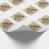 ヴィンテージハミングバード ラッピングペーパー (角)