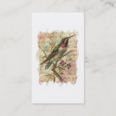 ヴィンテージハミングバード 名刺 (裏面)