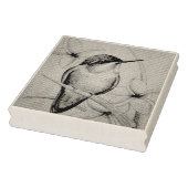 ヴィンテージハミングバードNo. 3水彩画 ラバースタンプ (スタンプ)