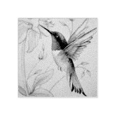 ヴィンテージハミングバードNo.6水彩画 ラバースタンプ (インプリント)