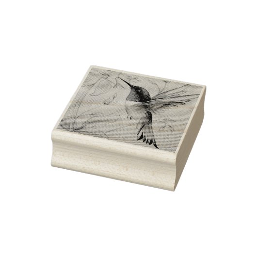 ヴィンテージハミングバードNo.6水彩画 ラバースタンプ (スタンプ)