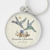 ヴィンテージハミングバ結婚ーズのキーチェーン キーホルダー (正面)