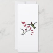 ヴィンテージハミングバ結婚ードズ 招待状 (裏面)