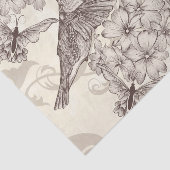 ヴィンテージハミング鳥のデコパージュ 薄葉紙 (詳細)