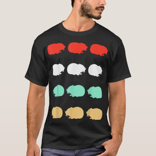 ヴィンテージハムスターデザインおもしろい – ハムスター恋人 Tシャツ (正面)