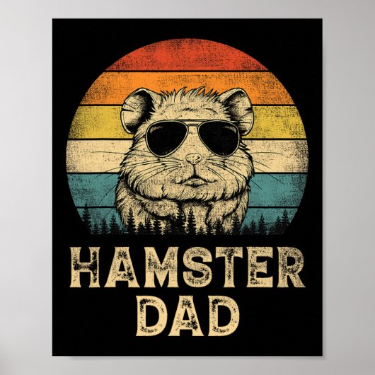 ヴィンテージハムスターパパハムスター愛好家Daddy Father&# ポスター (正面)