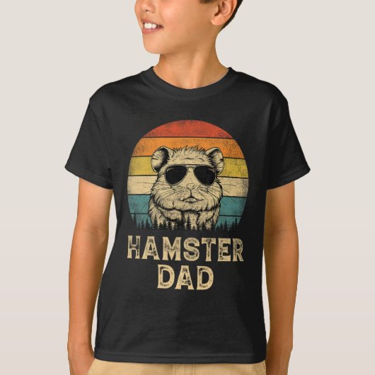 ヴィンテージハムスターパパハムスター愛好家Daddy Father&# Tシャツ (正面)