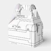 ヴィンテージハム無線送信機回路図 フェイバーボックス (裏面サイド)