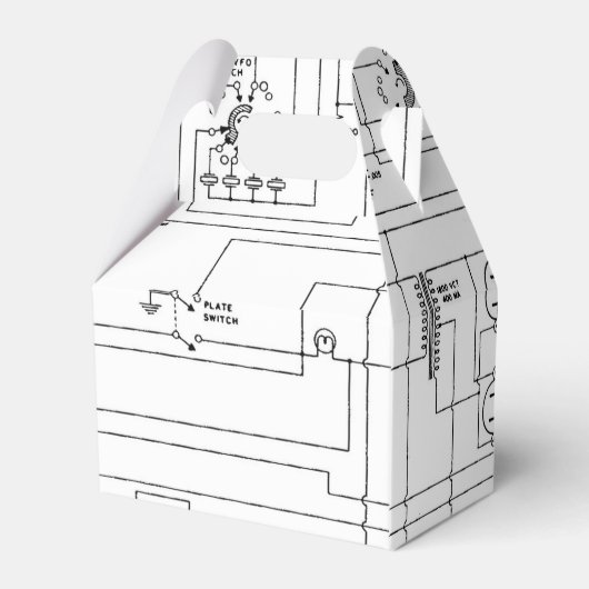 ヴィンテージハム無線送信機回路図 フェイバーボックス (裏面サイド)