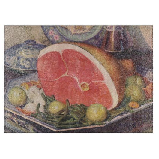 ヴィンテージハム・ディナー(グリーンビーンズとジャガイモ) カッティングボード (正面)