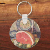 ヴィンテージハム・ディナー(グリーンビーンズとジャガイモ) キーホルダー (正面)