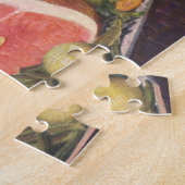 ヴィンテージハム・ディナー（グリーンビーンズとジャガイモ） ジグソーパズル (側面)