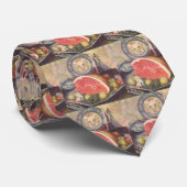 ヴィンテージハム・ディナー(グリーンビーンズとジャガイモ) ネクタイ (ロール)