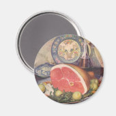 ヴィンテージハム・ディナー（グリーンビーンズとジャガイモ） マグネット (正面/裏面)