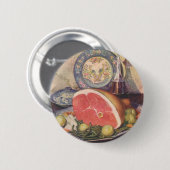 ヴィンテージハム・ディナー（グリーンビーンズとジャガイモ） 缶バッジ (正面&裏面)