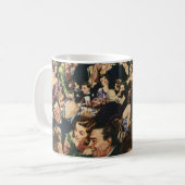 ヴィンテージハリウッドテーマファンシーパーティーとバルーン コーヒーマグカップ (正面左)