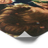 ヴィンテージハリウッドテーマファンシーパーティーとバルーン ポスター (角)