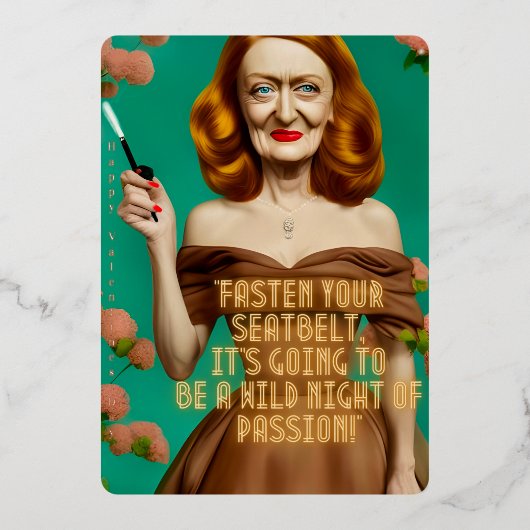 ヴィンテージハリウッドハッピーヴァレンティーンズゴールデンエイジ 箔シーズンカード (正面)