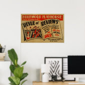 ヴィンテージハリウッドプレイハウスミュージックポスター ポスター (ホームオフィス)