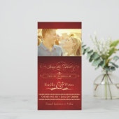 ヴィンテージハリウッドポスターレッド&金ゴールド保存日 セーブザデート (スタンド正面)