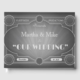 ヴィンテージハリウッド映画結婚タイトルのゲストブック ゲストブック