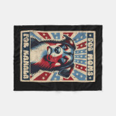 ヴィンテージハリスワルツ犬モムズのためにカマラアメリカF フリースブランケット (正面(横))