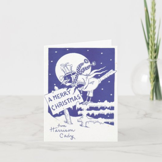 ヴィンテージハリソンカディクリスマスカード シーズンカード (正面)