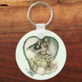 ヴィンテージハリソン・フィッシャー、クリスマスの新郎新婦 キーホルダー (正面)