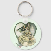 ヴィンテージハリソン・フィッシャー、クリスマスの新郎新婦 キーホルダー (裏面)