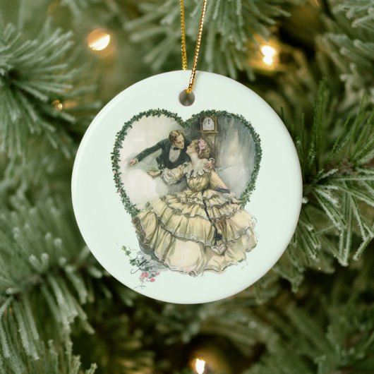 ヴィンテージハリソン・フィッシャー、クリスマスの新郎新婦 セラミックオーナメント (ツリー)