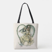 ヴィンテージハリソン・フィッシャー、クリスマスの新郎新婦 トートバッグ (裏面)