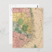 ヴィンテージハリファックスノバスコシアの地図(1878) ポストカード (正面/裏面)