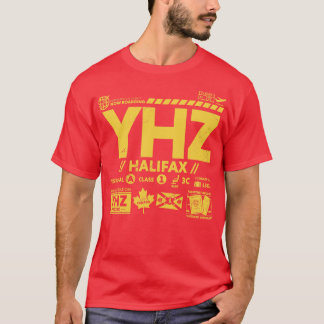 ヴィンテージハリファックスYHZ空港コード旅行日レトロ Tシャツ
