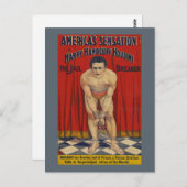 ヴィンテージハリーハンドカフハウディニ – ザジャイルブレーカー ポストカード (正面/裏面)