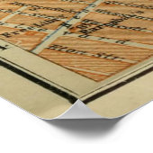 ヴィンテージハルイングランドの地図(1910) ポスター (角)