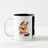 ヴィンテージハロウィきらめくーン衣装パーティー ツートーンマグカップ (左)