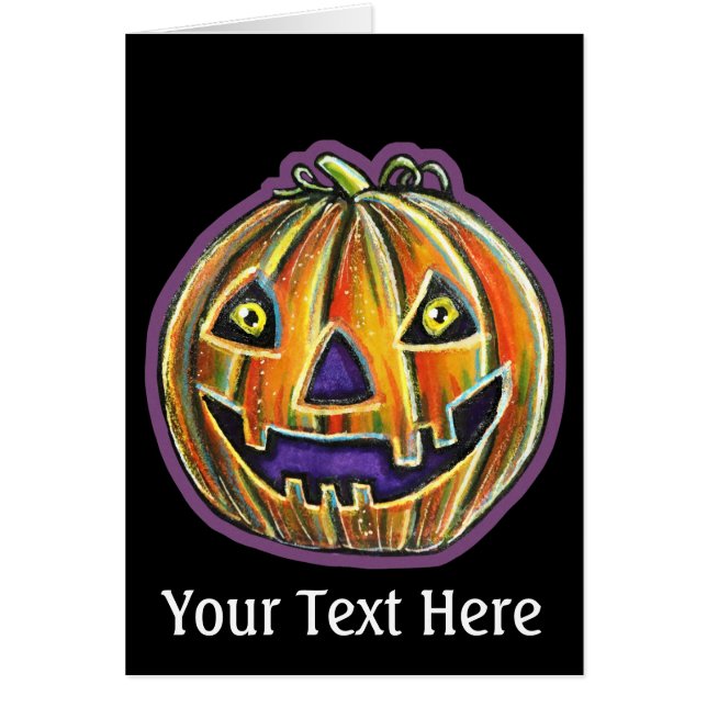 ヴィンテージハロウィニーFalliningPumpkinLarge (正面)