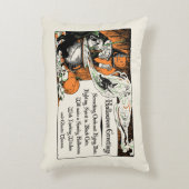 ヴィンテージハロウィンあいさつ魔女アクセント枕 アクセントクッション (正面(垂直))