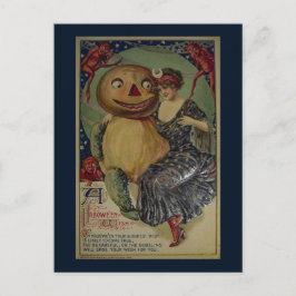 ヴィンテージハロウィンおもしろいイラストレーション ポストカード