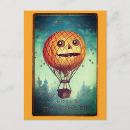 ヴィンテージハロウィンおもしろいイラストレーション ポストカード