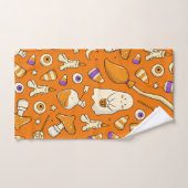 ヴィンテージハロウィンお洒落キュート幽霊 バスタオルセット (ハンドタオル)