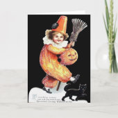 ヴィンテージハロウィンきらめくの衣装パーティー カード (正面)