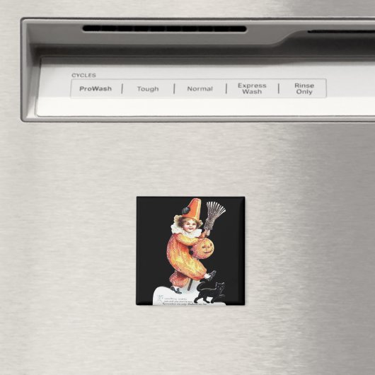 ヴィンテージハロウィンきらめくの衣装パーティー マグネット (インサイチュ (食洗機))