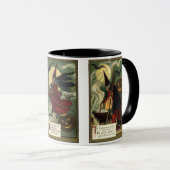 ヴィンテージハロウィンと2つの邪悪な魔女デザイン マグカップ (正面右)